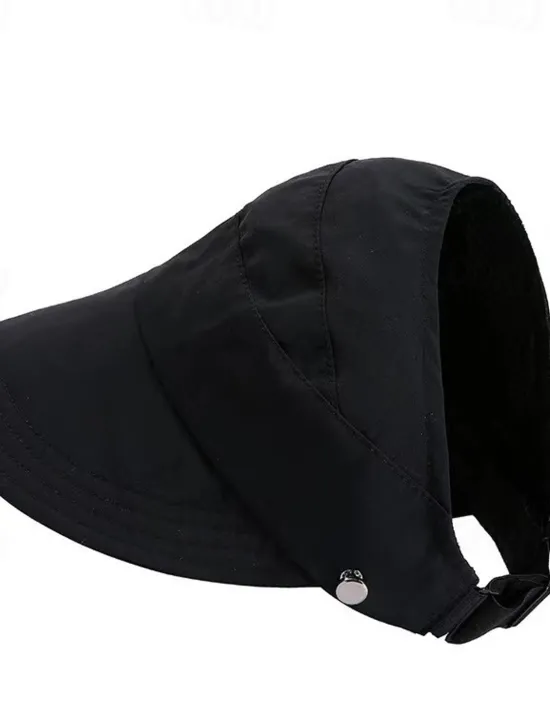 Discount Women's Hat Sun Hat Portable Sun Protection Breathable Street Daily Weekend Pure Color Pure Color Women Hats