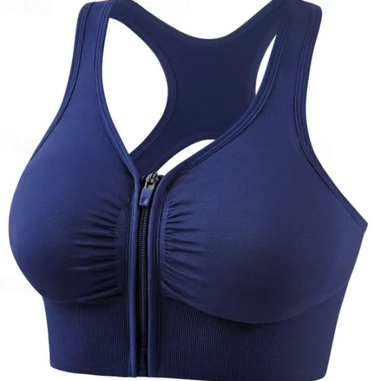 Sale Women's High Support Sports Bra Running Bra Seamless Racerback Bra Top Padded Yoga Fitness Gym Workout Breathable Wearproof Soft Spandex Bean Paste Black Pink Solid Colored Home Outfits Women Lingerie