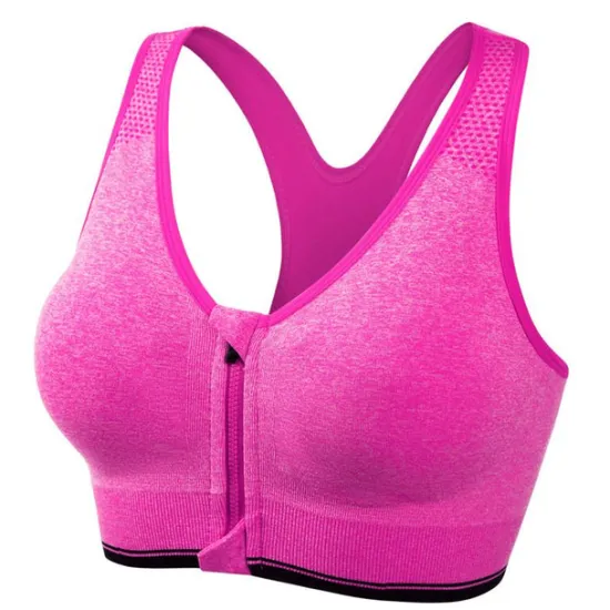 Discount Women's High Support Sports Bra Running Bra Seamless Racerback Bra Top Padded Yoga Fitness Gym Workout Breathable Shockproof Sweat wicking Black White Pink Solid Colored Home Outfits Women Lingerie