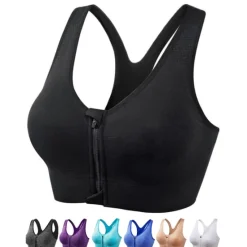 Best Women's High Support Sports Bra Running Bra Seamless Racerback Bra Top Padded Yoga Fitness Gym Workout Breathable Shockproof Freedom Light Khaki Black White Solid Colored Home Outfits Women Lingerie