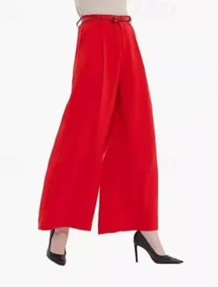 Online Women's High Waist Casual Wide Leg Long Palazzo Pants Women Pants