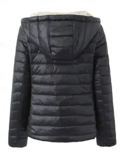 Best Womens Hoodie Jacket Fleece Lapel short cotton-padded jacket Women Puffers & Parka