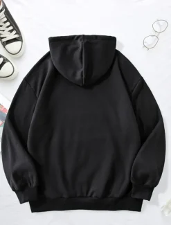 Clearance Women's Hoodie Sweatshirt Pullover Fleece Lined Warm Pajamas Letter Street Dailywear Pocket Print Casual Long Sleeve Micro-elastic Fall Winter Comfrt Breathable Soft Fabric Women Hoodies & Sweatshirts