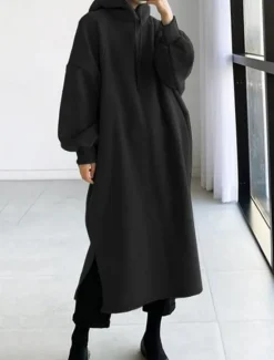 Discount Women's Hoodie Sweatshirt Casual Sherpa Plain Dailywear Hoodie Long Sleeve Black Green Army Green Gray Fall Winter Women Hoodies & Sweatshirts