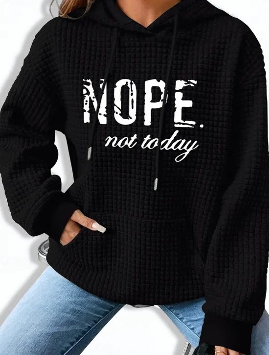 Women's Hoodie Sweatshirt Letter Street Dailywear Pocket Print Casual Hoodie Long Sleeve Micro-elastic Fall Winter Comfrt Breathable Soft Fabric Women Hoodies & Sweatshirts
