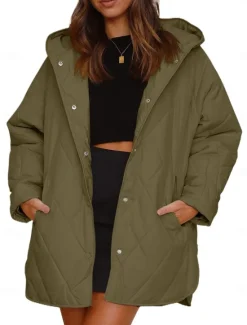 Discount Womens Jacket Fleece Lapel short cotton-padded jacket Women Jackets