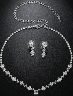 Hot Women's Jewelry Sets Elegant Street Floral Necklaces Women Trendy Jewelry