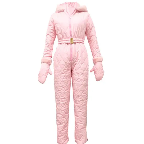 Clearance Women's Jumpsuit Ski Suit Outdoor Winter Thermal Warm Windproof Hooded Windbreaker Snow Suit for Skiing Camping / Hiking Snowboarding Ski Women Puffers & Parka