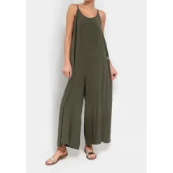 Women's Jumpsuits Casual Summer Basic Daily Wide Leg Navy Blue Overall Solid Color Women Jumpsuits