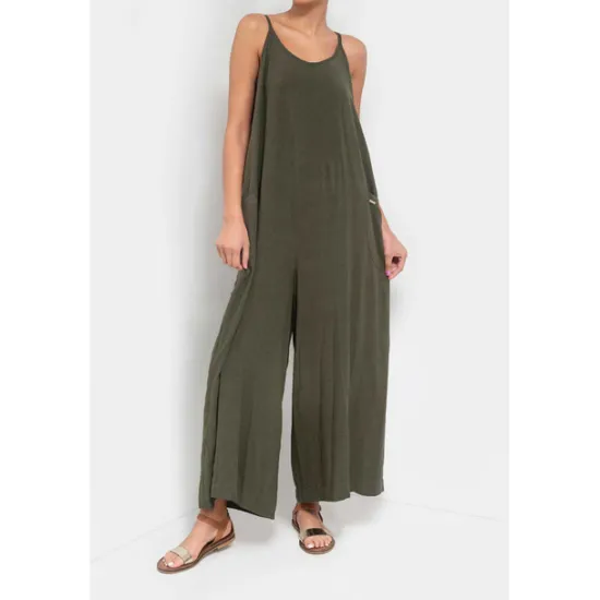 Women's Jumpsuits Casual Summer Basic Daily Wide Leg Navy Blue Overall Solid Color Women Jumpsuits