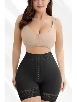 Outlet Women's Lace Body Shaper for Women Butt Lifting Shapewear Tummy Control Panties with Hook Closure Home Outfits Women Shapewear