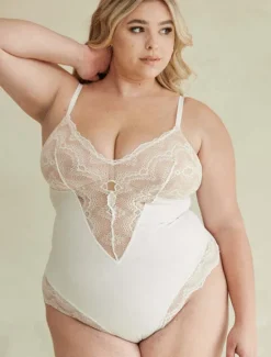 Hot Women's Lace Mesh Shapewear Nightwear - Nylon Spandex Solid Colored Home Outfits Women Shapewear