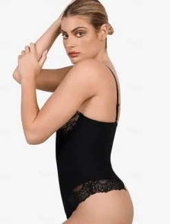 Sale Women's Lace Shapewear Nightwear - Nylon Spandex Solid Colored Home Outfits Women Shapewear