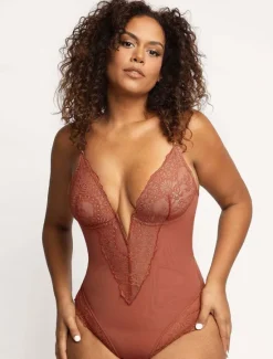 Sale Women's Lace Shapewear Nightwear - Nylon Spandex Solid Colored Home Outfits Women Shapewear