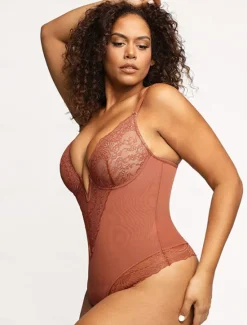 Sale Women's Lace Shapewear Nightwear - Nylon Spandex Solid Colored Home Outfits Women Shapewear