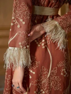 Women's Lace up Tassel Fringe Vintage Dress Long Dress Maxi Dress Plain V Neck Long Sleeve Spring Fall Women Cocktail Dress