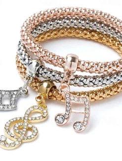 Sale Women's Layered Crown Elegant Fashion Chrome Bracelet Jewelry Light golden / Golden yellow / Rose Gold For Party Street Prom Women Spring Accessories|Trendy Jewelry