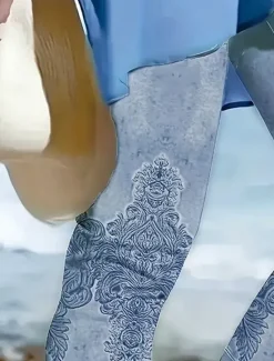 Hot Women's Leggings Capri Pants High Elasticity Vacation Fashion Hawaiian Calf-Length Mid Waist Floral Graphic Printing Breathable Soft Vacation Casual Daily Robin's Egg Blue Summer Spring Regular Fit Women Leggings
