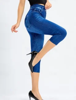 Outlet Women's Leggings Capri Pants 3D Print Vacation Vintage Ethnic Style Calf-Length High Waist Graphic High Cut Comfort Breathable Quick Dry Stretchy Outdoor Street Daily Black Red Blue Gray Summer Women Leggings