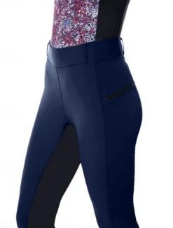 Best Women's Leggings Fashion Athletic Full Length High Waist Plain Comfy Soft Comfortable High Elasticity Outdoor Vacation Street Navy Black White Sky Blue Summer Spring Slim Fit Women Leggings