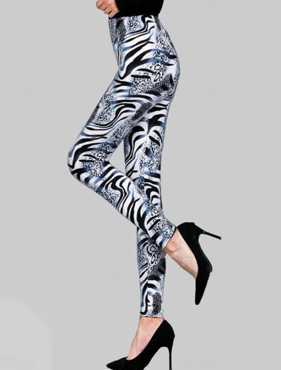 Hot Women's Leggings Fashion Streetwear Full Length High Waist Leopard Print Breathability Comfortable Micro-elastic Outdoor Street Daily Orange leopard Striped leopard large leopard print small leopard Women Leggings