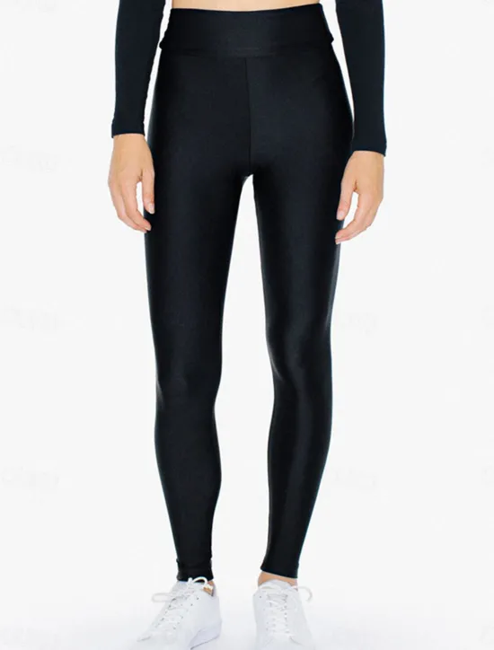 Sale Women's Leggings Fashion Streetwear Full Length High Waist Solid Color High Cut Comfort Breathability Soft Micro-elastic Vacation Party Street Violet Grey Black White Summer Spring Fall Winter Women Leggings