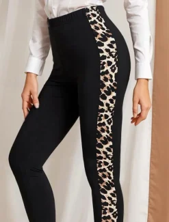 Hot Women's Leggings Fashion Streetwear Ankle-Length High Waist Leopard Printing Thermal Warm Soft Breathable Micro-elastic Outdoor Daily Fall Winter Regular Fit Women Leggings