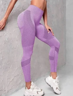 Best Women's Leggings Fashion Streetwear Ankle-Length High Waist Solid Colored High Cut Tummy Control Butt Lift Breathable High Elasticity Yoga Sport Dark Grey Black Burgundy Blue Fall & Winter Women Leggings