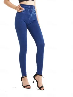 Online Women's Leggings Trousers 3D Print Vacation Vintage Streetwear Full Length High Waist Graphic Printing Comfy Soft Comfortable Stretchy Outdoor Street Summer Slim Fit Women Leggings