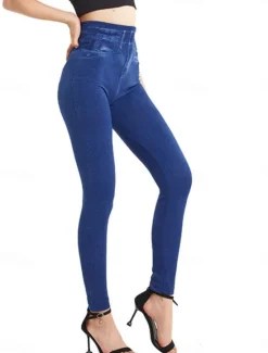 Online Women's Leggings Trousers 3D Print Vacation Vintage Streetwear Full Length High Waist Graphic Printing Comfy Soft Comfortable Stretchy Outdoor Street Summer Slim Fit Women Leggings