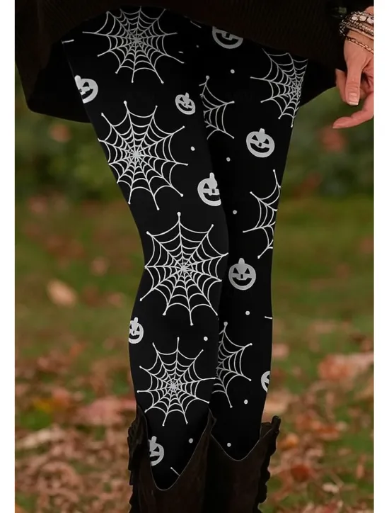 Best Women's Leggings Vacation Vintage Ethnic Style Full Length Ankle-Length High WaistPantsHalloween Graphic Animal Skull 3D Print Quick Dry Breathability Soft Stretchy Formal Outdoor Vacation Black Women Women's Sweatpants & Joggers|Leggings