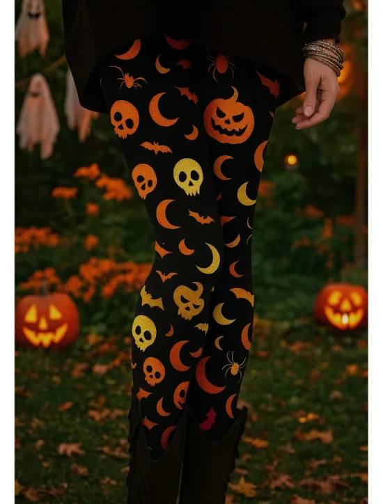 Best Women's Leggings Vacation Vintage Ethnic Style Full Length Ankle-Length High WaistPantsHalloween Graphic Animal Skull 3D Print Quick Dry Breathability Soft Stretchy Formal Outdoor Vacation Black Women Women's Sweatpants & Joggers|Leggings