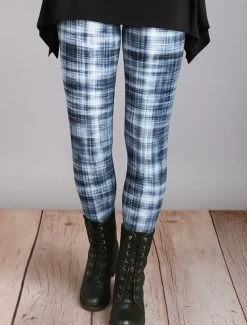 Sale Women's Leggings Vacation Vintage Ethnic Style Ankle-Length High Waist Graphic Plaid Checkered 3D Print Quick Dry Breathability Soft Stretchy Outdoor Home Causal Pink Red Blue Green Fall Slim Fit Women Women's Sweatpants & Joggers|Leggings