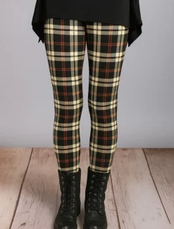 Outlet Women's Leggings Vacation Vintage Ethnic Style Ankle-Length High Waist Graphic Plaid 3D Print Quick Dry Breathability Soft Stretchy Outdoor Home Causal Black Red Blue Brown Fall Winter Regular Fit Women Leggings|Women's Sweatpants & Joggers