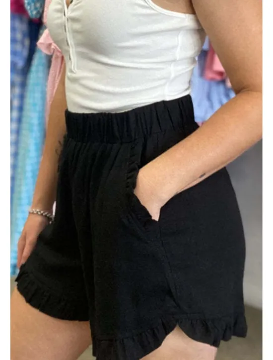 New Women's Linen-Inspired Shorts Shorts Slacks Fashion Casual Short Natural Plain Pocket Elastic Waist Outdoor Comfortable Street Going out rice white Wine Grey Navy Summer Regular Fit Women Pants