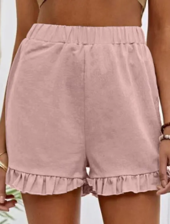 New Women's Linen-Inspired Shorts Shorts Slacks Streetwear Casual Short Natural Plain Pocket Elastic Waist Comfy Outdoor Going out Weekend Dark red Wine Navy Black Summer Regular Fit Women Pants
