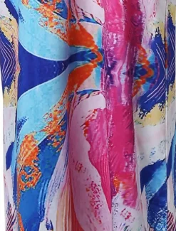 Sale Women's Long Dress Maxi Dress Casual Dress Print Dress Floral Geometric Fashion Streetwear Outdoor Holiday Going out Print Long Sleeve One Shoulder Dress Slim ArmyGreen Blue Orange Summer Spring S M Women Spring Dresses|Floral Dresses