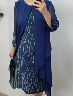 Women's Long Dress Maxi Dress Casual Dress Cocktail Dress Wedding Guest Dress Chiffon Dress Elegant Stylish Casual Party Daily Engagement Regular Fit Plain Sleeveless Crew Neck Black Dark Blue Summer Women Cocktail Dress