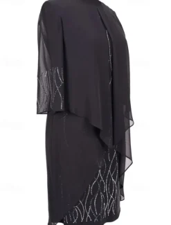 Women's Long Dress Maxi Dress Casual Dress Cocktail Dress Wedding Guest Dress Chiffon Dress Elegant Stylish Casual Party Daily Engagement Regular Fit Plain Sleeveless Crew Neck Black Dark Blue Summer Women Cocktail Dress
