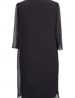 Women's Long Dress Maxi Dress Casual Dress Cocktail Dress Wedding Guest Dress Chiffon Dress Elegant Stylish Casual Party Daily Engagement Regular Fit Plain Sleeveless Crew Neck Black Dark Blue Summer Women Cocktail Dress