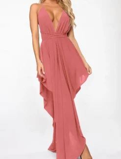 Women's Long Dress Maxi Dress White Dress Summer Dress Slip Dress Halter Neck Dress Hot Mature Sexy Dress Daily Club Regular Fit Plain Pure Color Sleeveless Halter Neck Deep V Black White Pink Summer Women White Dresses