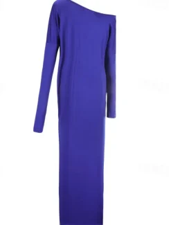 Sale Women's Long Dress Maxi Dress Casual Dress Classic Modern Outdoor Vacation Daily Regular Fit Plain Long Sleeve Crew Neck Black Blue Khaki Gray Summer Women T Shirt Dresses