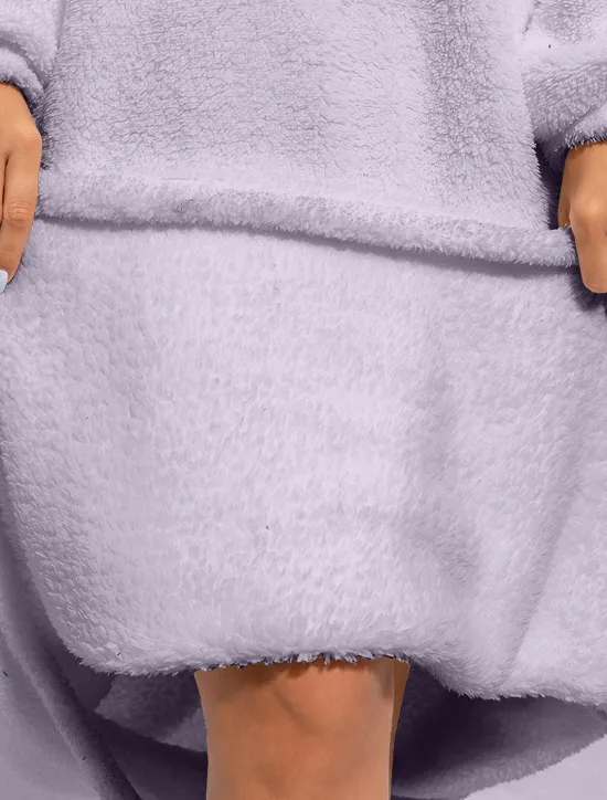 Online Women's Loungewear Nightshirt Dress Pure Color Casual Comfort Soft Home Daily Going out Coral Fleece Coral Velvet Warm Hoodie Long Sleeve Fall Winter Home Outfits Women Sleepwear
