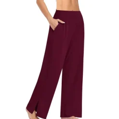 Clearance Women's Loungewear Pants Pure Color Sport Simple Comfort Home Daily Vacation Long Pant Pocket Summer Spring Women Pants