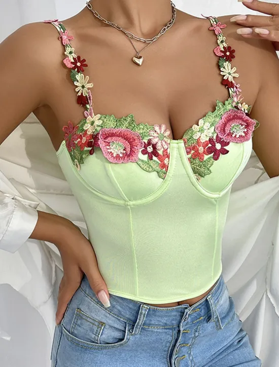 Sale Women's Loungewear Pure Color Corsets Carnival Party Valentine's Day Breathable Straps Sleeveless Lace Backless Summer Spring Home Outfits Women Shapewear