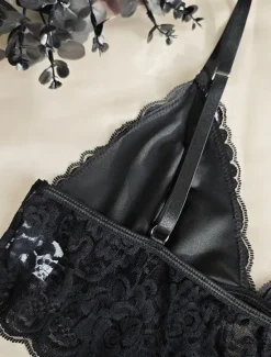 Sale Women's Loungewear Pure Color Corsets Carnival Party Valentine's Day Breathable Straps Sleeveless Lace Backless Summer Spring Home Outfits Women Shapewear
