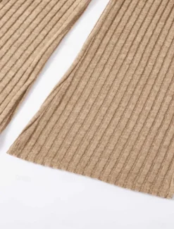 Women's Loungewear Sets Pure Color Casual Comfort Soft Home Daily Vacation Knit Breathable V Wire Long Sleeve Sweater Pant Fall Winter Home Outfits Women Pajama-Setter