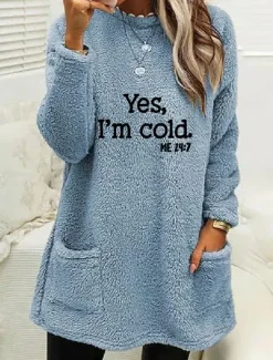 Best Women's Loungewear Top Letter Casual Comfort Home Street Bed Polar Fleece Warm Breathable Crew Neck Long Sleeve Pullover Pant Pocket Fall Winter Home Outfits Women Hoodies & Sweatshirts