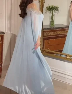 Clearance Women's Maxi Dress A Line Dress Off The Shoulder Dress Elegant Party Cocktail Party Wedding Guest Date Regular Fit Solid Color Long Sleeve Crew Neck Off Shoulder Pink Blue Summer Women Cocktail Dress