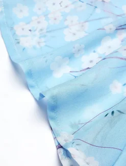 New Women's Maxi Dress A Line Dress Elegant Daily Date Regular Fit Floral V Neck Summer Women Chiffon Dresses